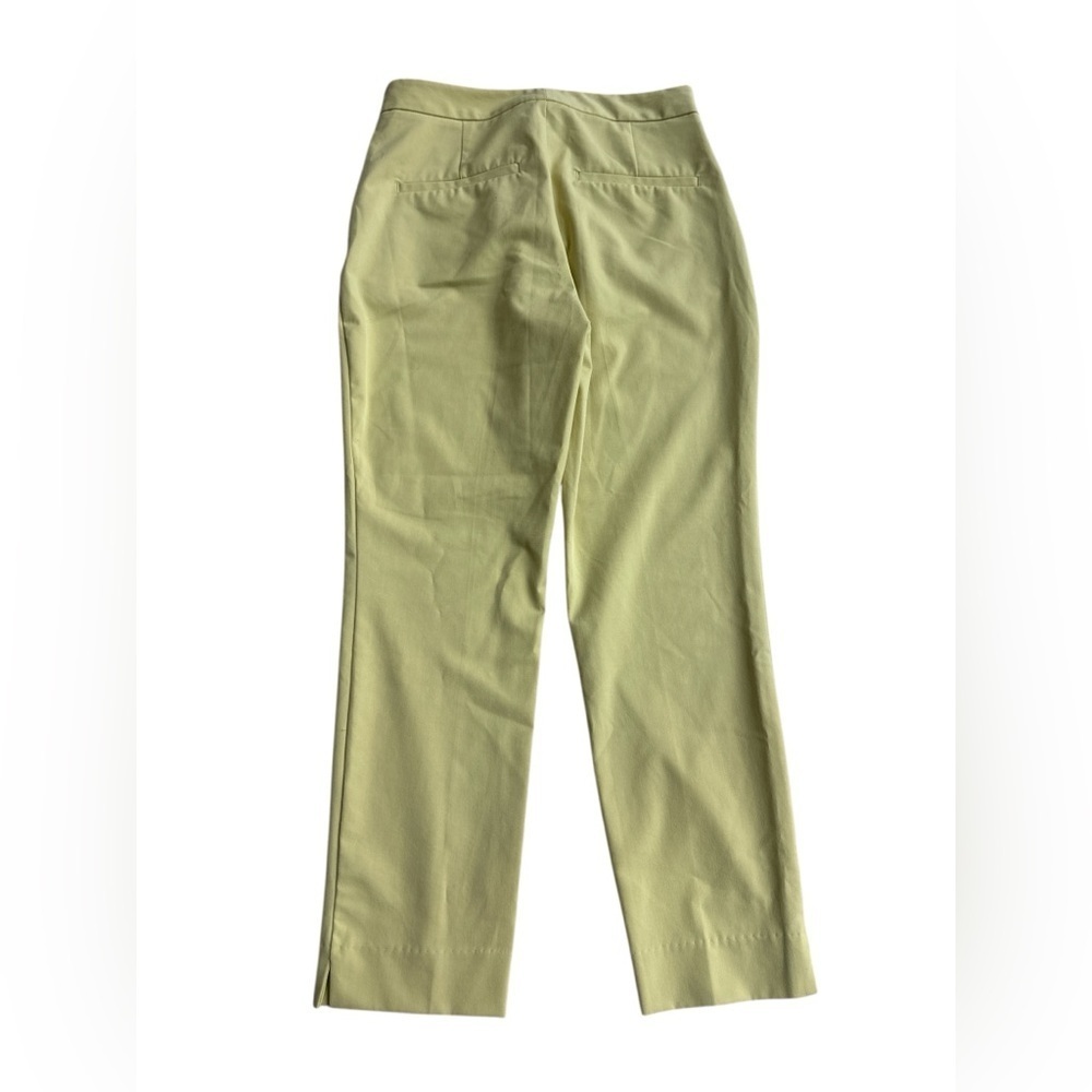Zara High Waist Tapered Leg Pants in Lime Green - Picture 7 of 10